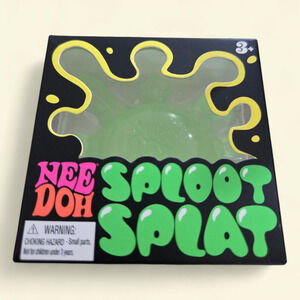 NeeDoh SPLOOT SPLAT, Nee Doh Splatter Fidget, GREEN
